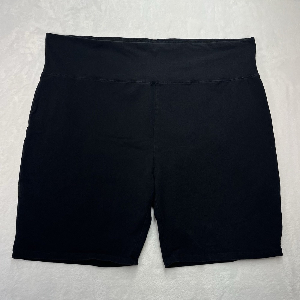 BP. Pull On Bicycle Shorts Womens Plus 4X Black Stretch Athleisure
